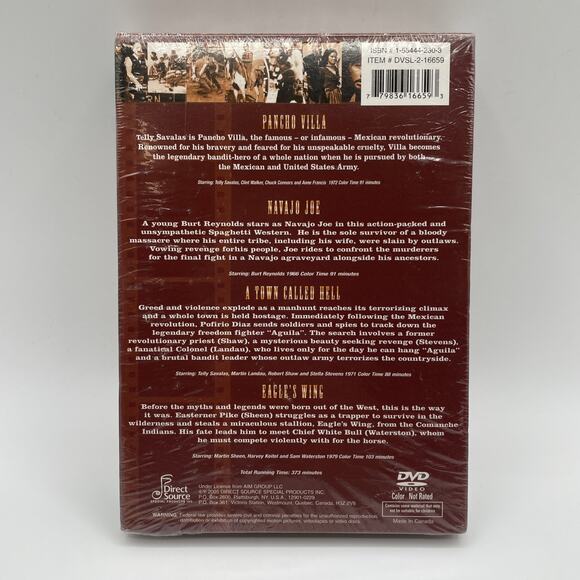 WILD WEST BOX 4 Movies (DVD, 2-Disc Set, 2005) - Picture 2 of 2